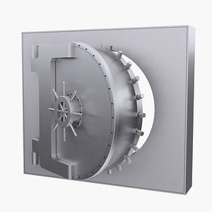 bank vault door 3D model