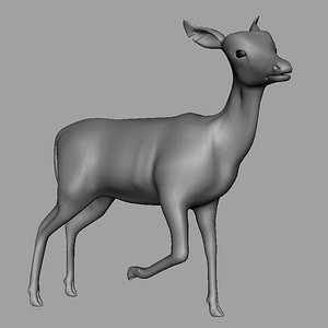 deer 3d obj