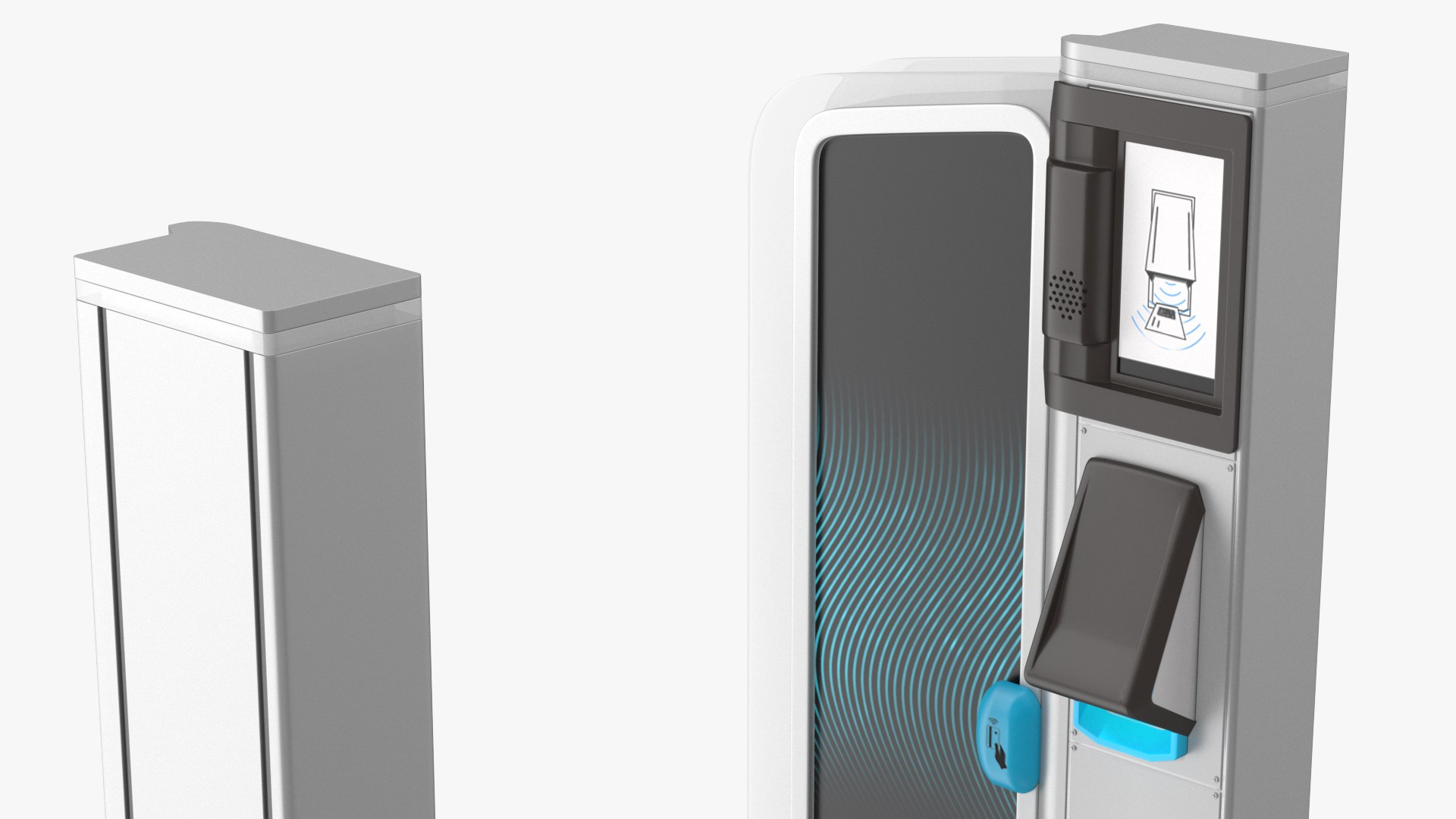 Smart Gate Turnstile 3D https://p.turbosquid.com/ts-thumb/lO/rIXcWJ/Da/smartgateturnstile3dmodel012/jpg/1628351401/1920x1080/fit_q87/a779af6bf1729f6f82fd2ac67f42e2108ca3ecc5/smartgateturnstile3dmodel012.jpg
