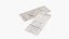 Vintage Air Travel Boarding Pass Tan