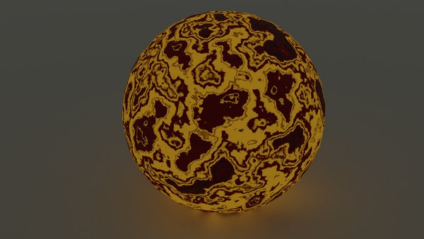 3D model metal sphere