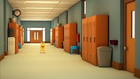 School Corridor