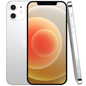 apple iphone 12 white 3D