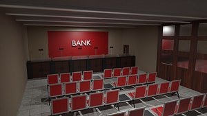 3D model Bank Interior