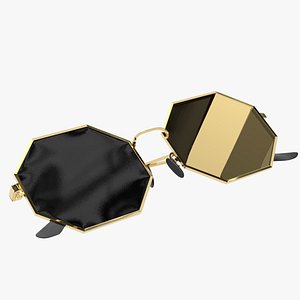 3D model Sunglasses octagon