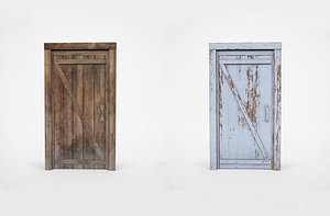 door low-poly vr ar model
