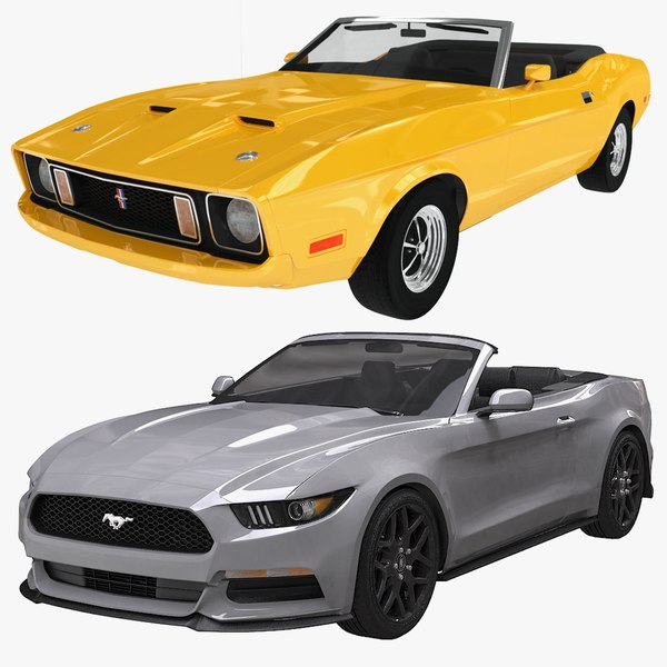 mustang convertible 1973 3D model