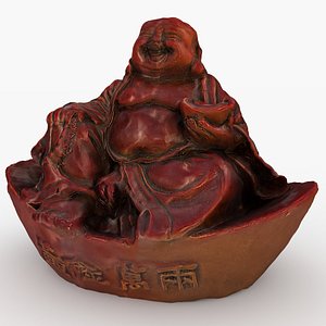 Laughing Buddha Figurine 3D model