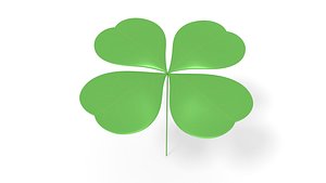 3D leaf clover shapes