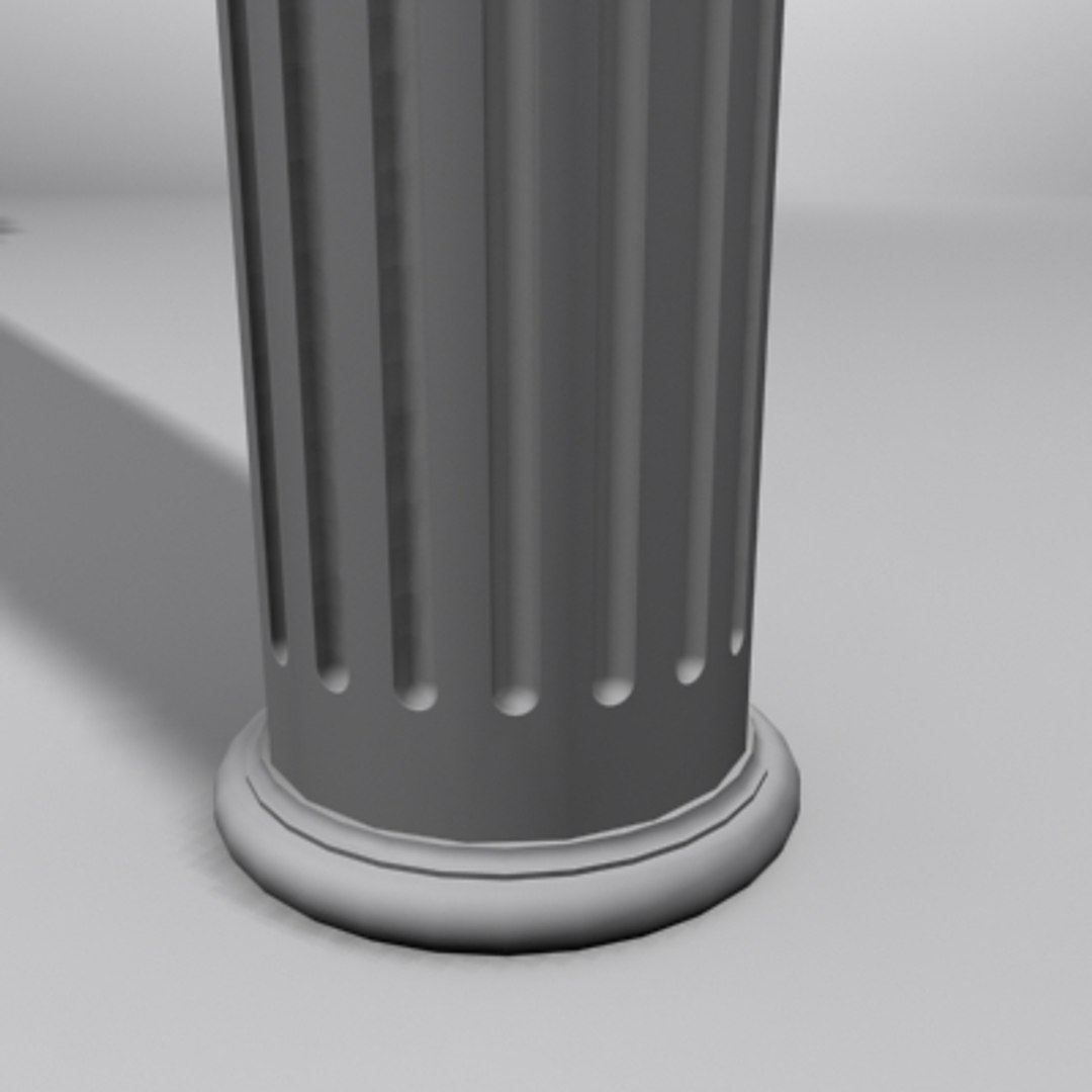3d Fluted Column Model