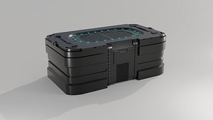 3D crate sci fi model