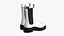 Botas de Cuero Blanco