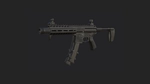 3D Pistol 3D Model 030