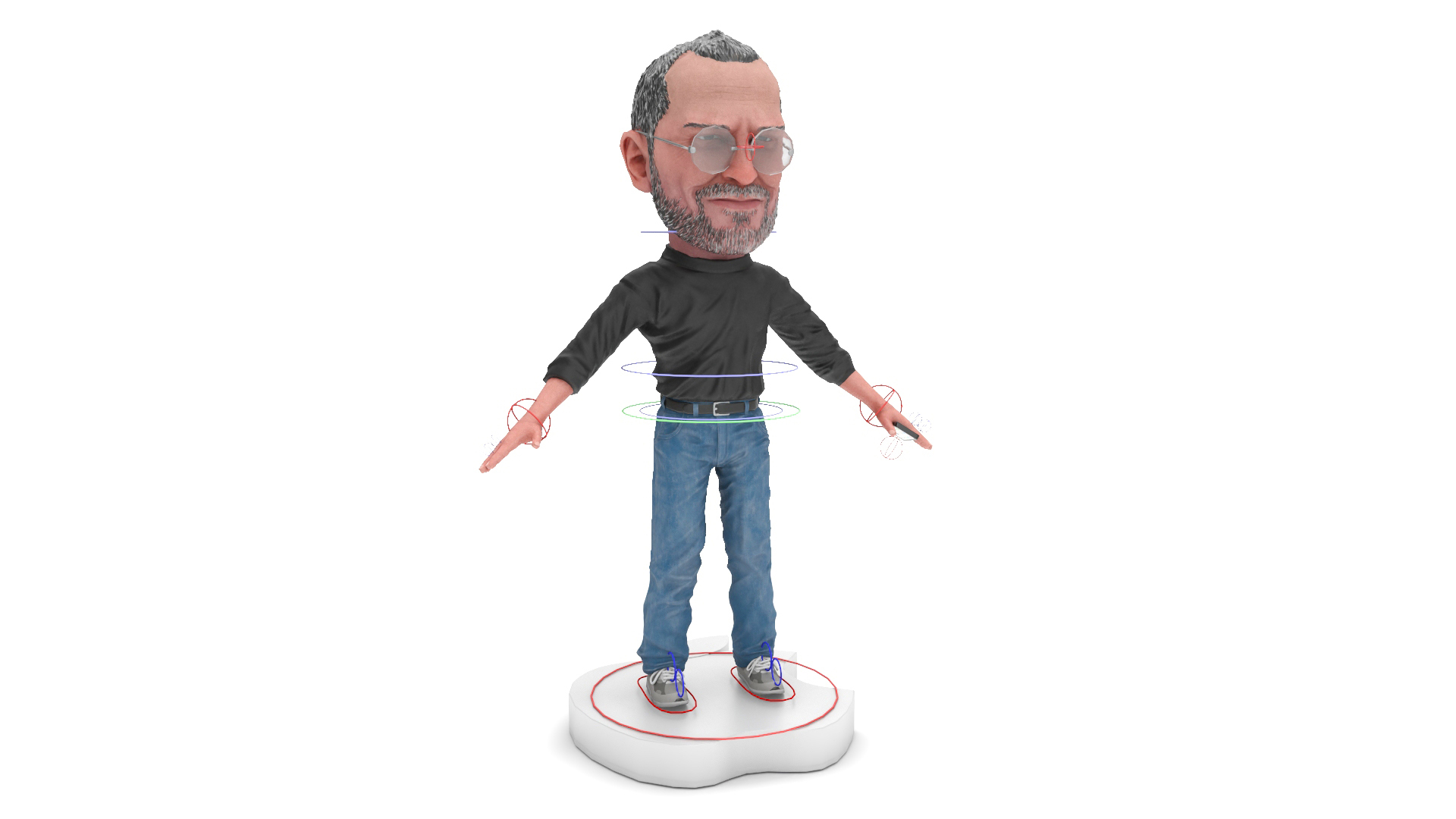 Steve Jobs Figure Rigged For Cinema 4D 3D Model - TurboSquid 2284259