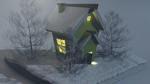 Winter Cabin 3D model