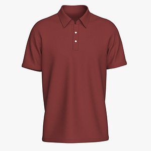 Men Stylish Polo T-Shirt 3D model