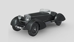 Mercedes Benz SSK Trossi Roadster 1930 3D model