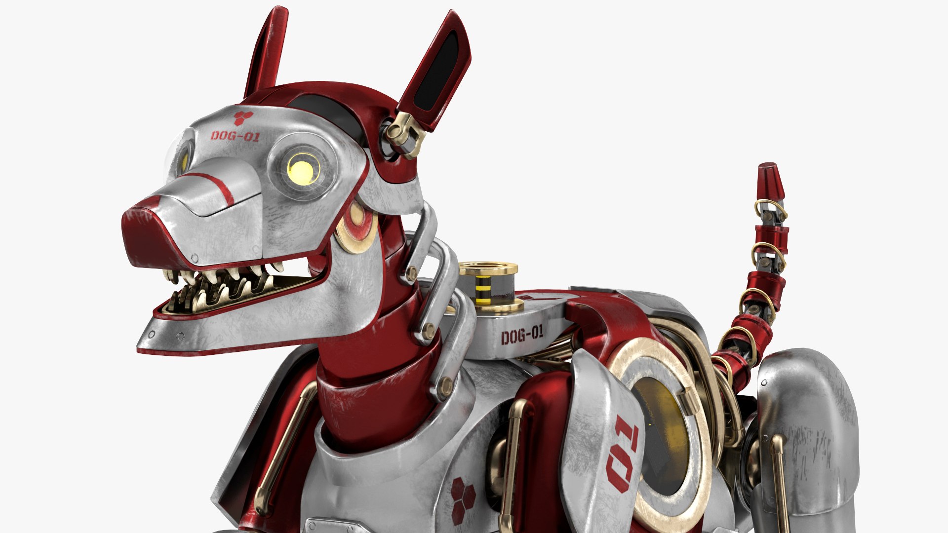 Futuristic Robotic Dog Concept Rigged For Cinema 4D 3D Model ...