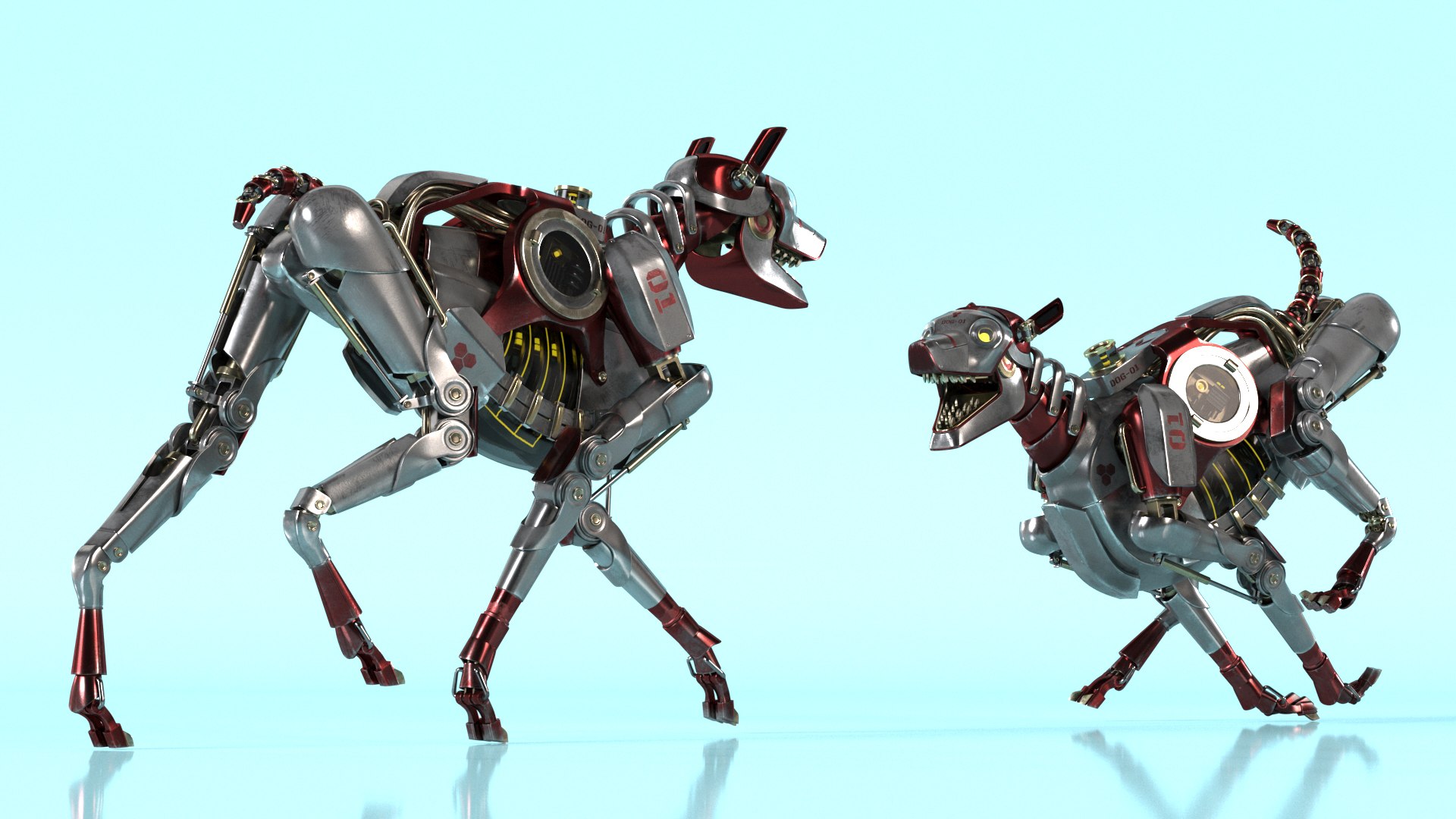 Futuristic Robotic Dog Concept Rigged For Cinema 4D 3D Model ...