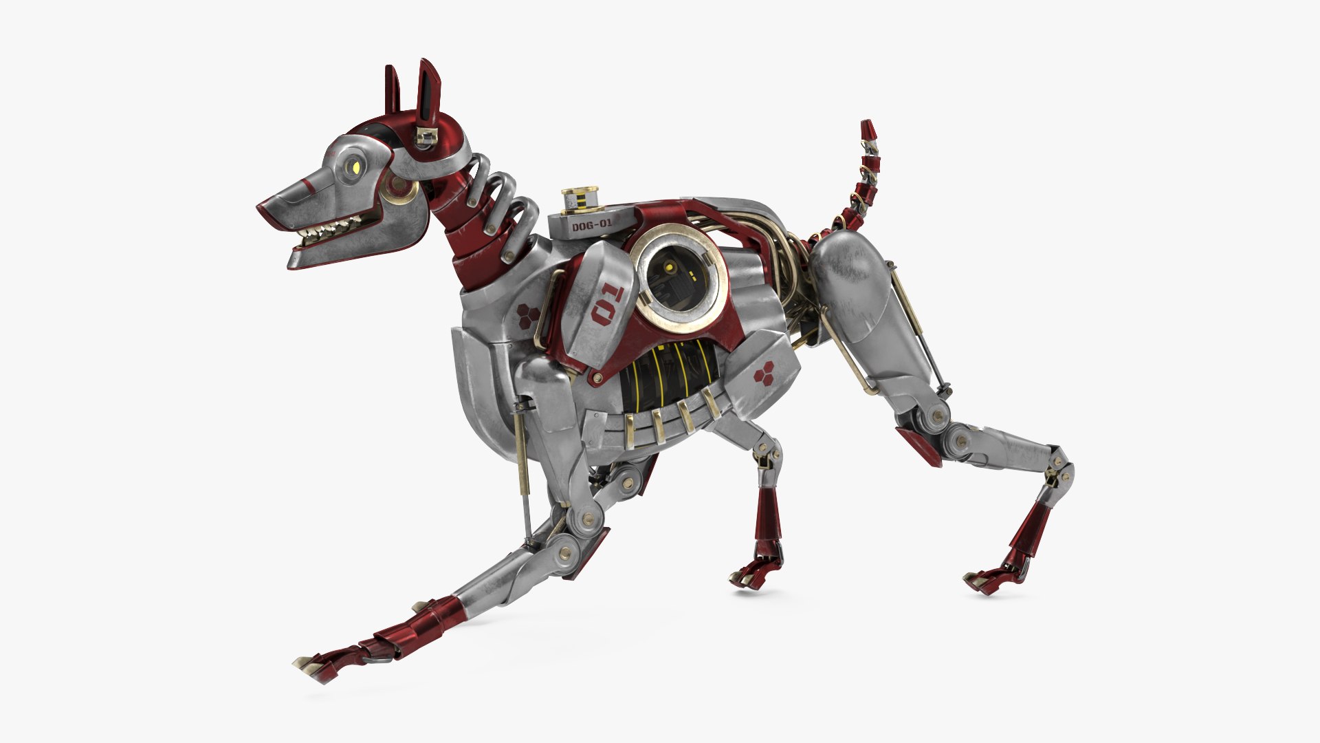 Futuristic Robotic Dog Concept Rigged For Cinema 4D 3D Model ...
