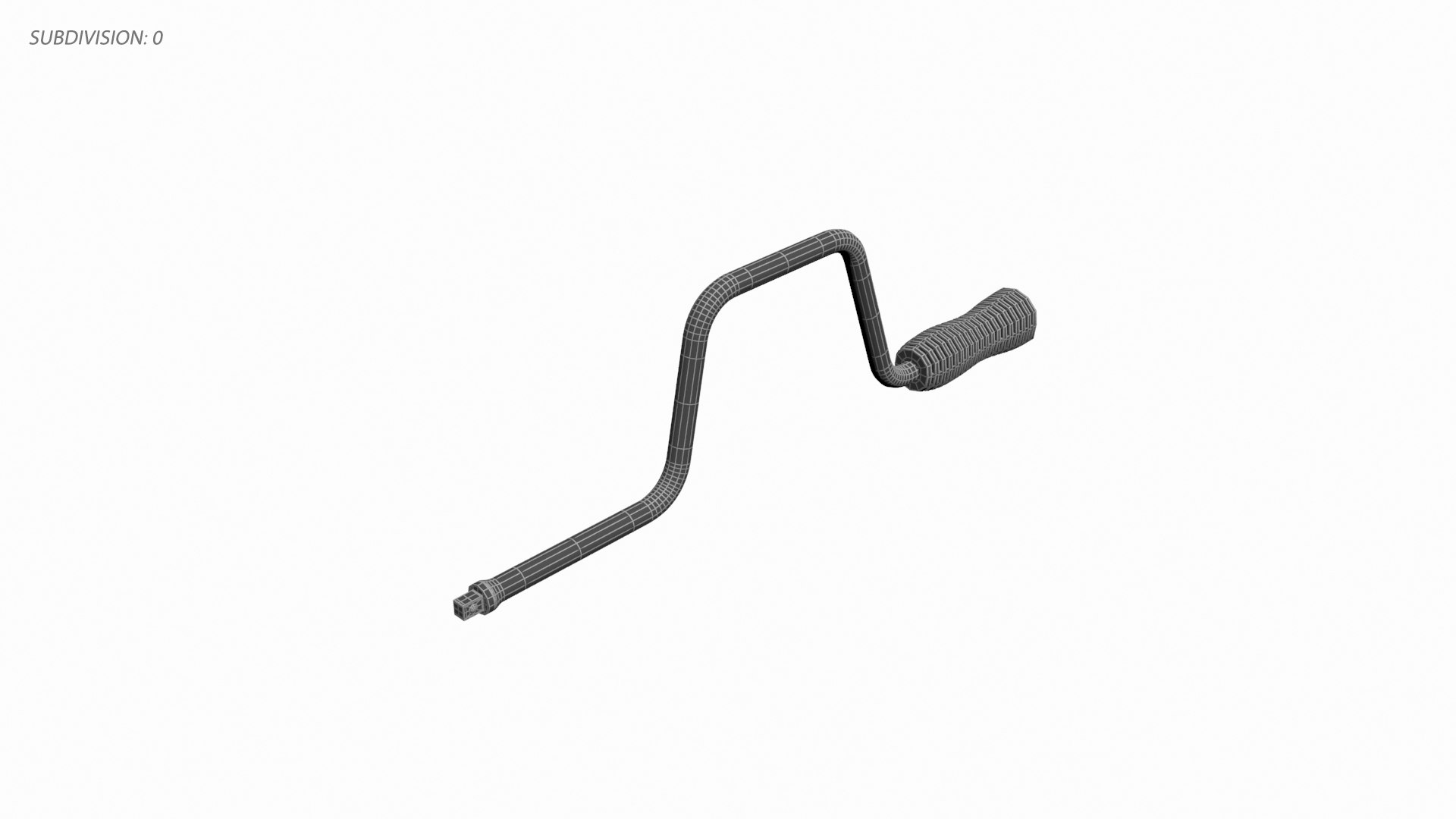 3D Model Hex Crank Handle TurboSquid 1882526