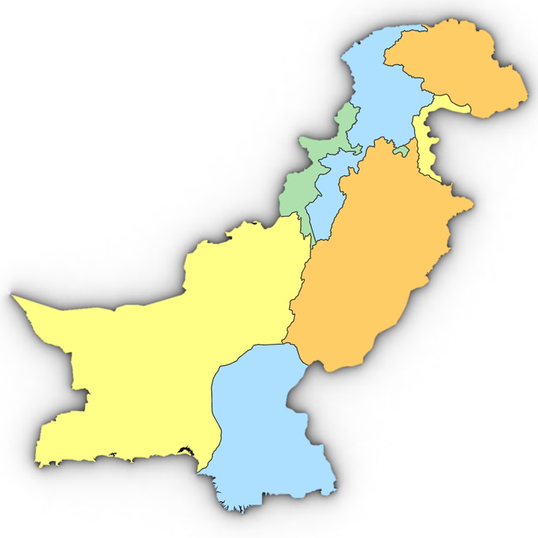 3D Pakistan Political - TurboSquid 1301723