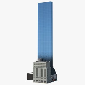 3D model skyscraper tall urban