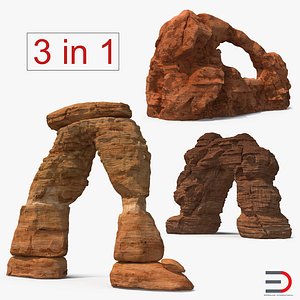 sandstone arches 3D model