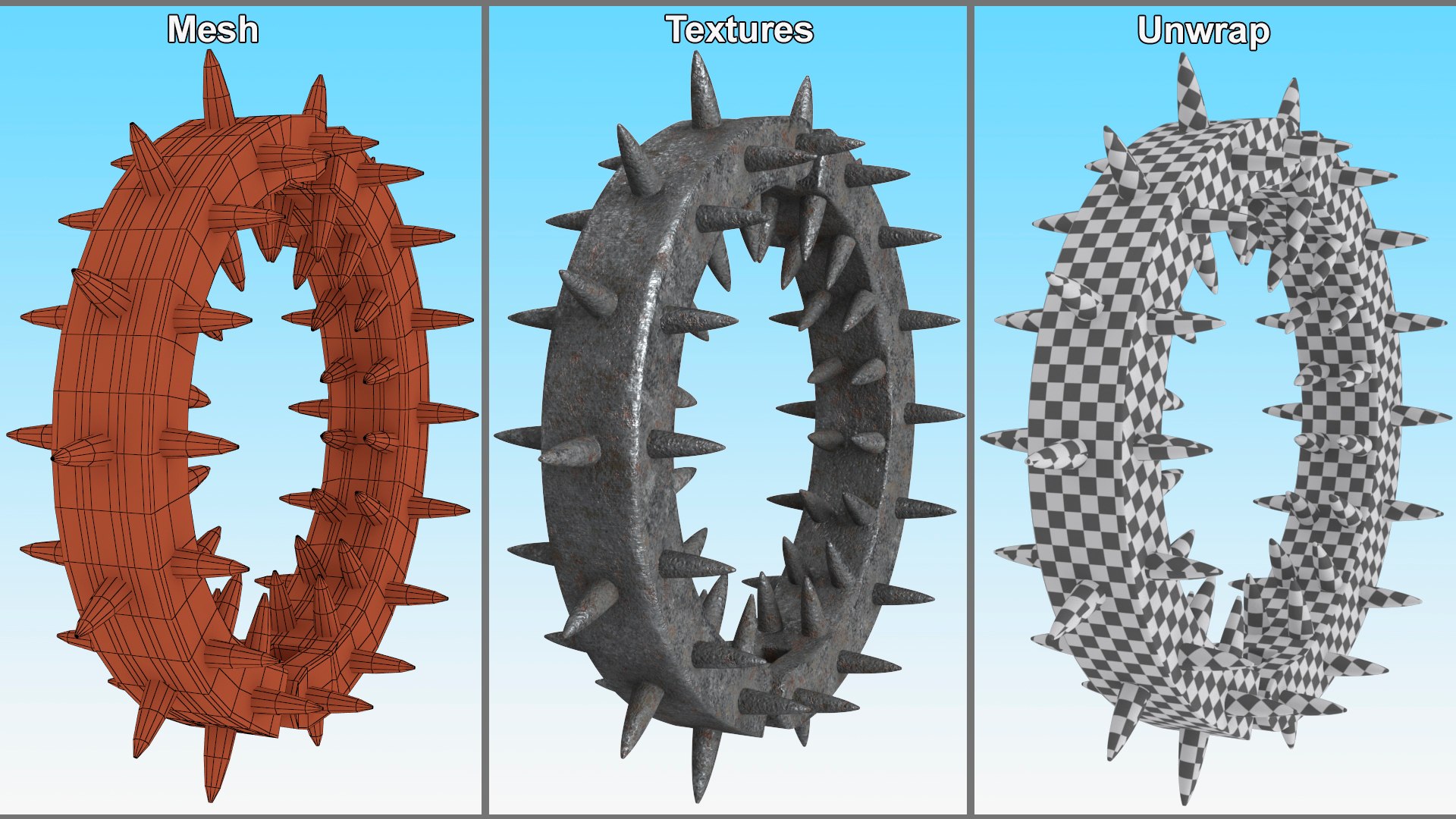 Collar with Spikes 3D model https://p.turbosquid.com/ts-thumb/lP/XsBqxm/2j/collarwithspikesvray3dmodel015/jpg/1718927150/1920x1080/fit_q87/ac485ba84114023b4e3adb35c6352122cf69a1bd/collarwithspikesvray3dmodel015.jpg