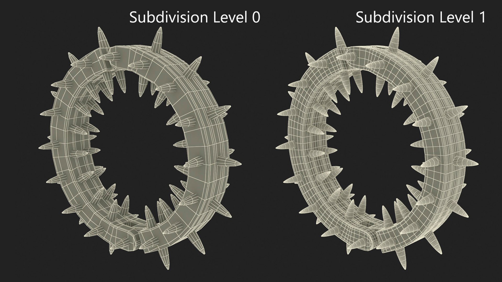 Collar with Spikes 3D model https://p.turbosquid.com/ts-thumb/lP/XsBqxm/Up/collarwithspikesvray3dmodel016/jpg/1718927154/1920x1080/fit_q87/3770327fde390b457661589bbb9466d84d594e32/collarwithspikesvray3dmodel016.jpg