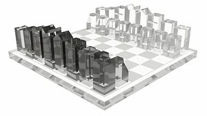 Crystal Chess Set 3D model