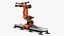 3D Ultra Robot Arm KUKA KR FORTEC On Skids KL 5000 Rigged for Cinema 4D model