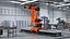 3D Ultra Robot Arm KUKA KR FORTEC On Skids KL 5000 Rigged for Cinema 4D model