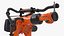 3D Ultra Robot Arm KUKA KR FORTEC On Skids KL 5000 Rigged for Cinema 4D model