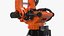 3D Ultra Robot Arm KUKA KR FORTEC On Skids KL 5000 Rigged for Cinema 4D model