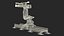 3D Ultra Robot Arm KUKA KR FORTEC On Skids KL 5000 Rigged for Cinema 4D model