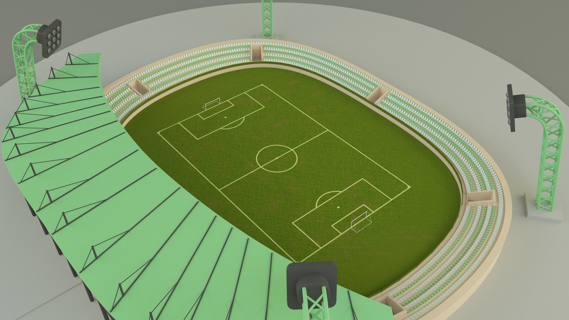 3D Stadium Model 365 Model - TurboSquid 2217845