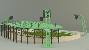 3D stadium model 365 model