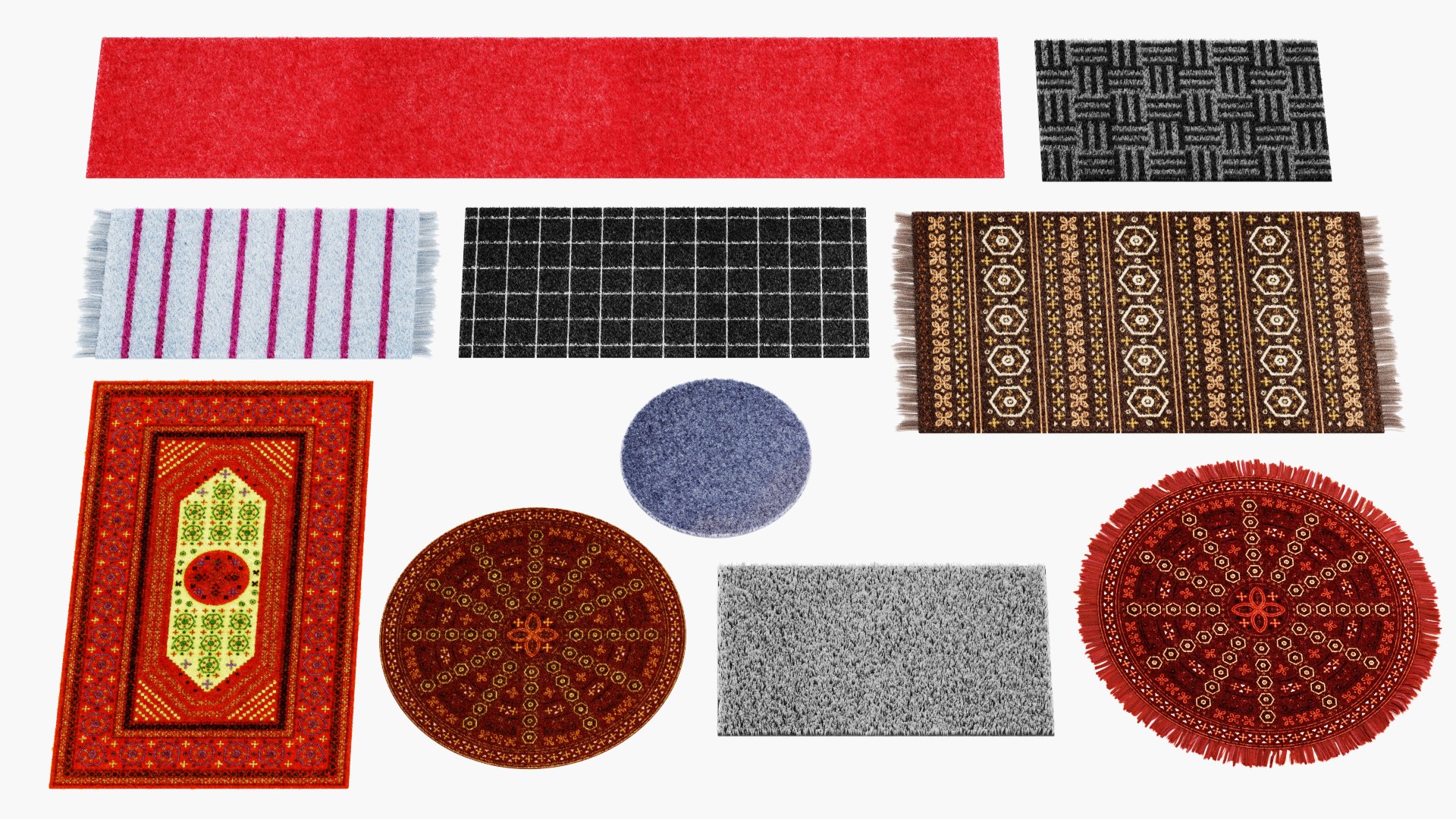 Rugs Pbr Fibers 3D Model - TurboSquid 1471729