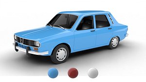 3D Dacia 1300 1969 3d model
