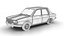 Model 3D Dacii 1300 z 1969 roku