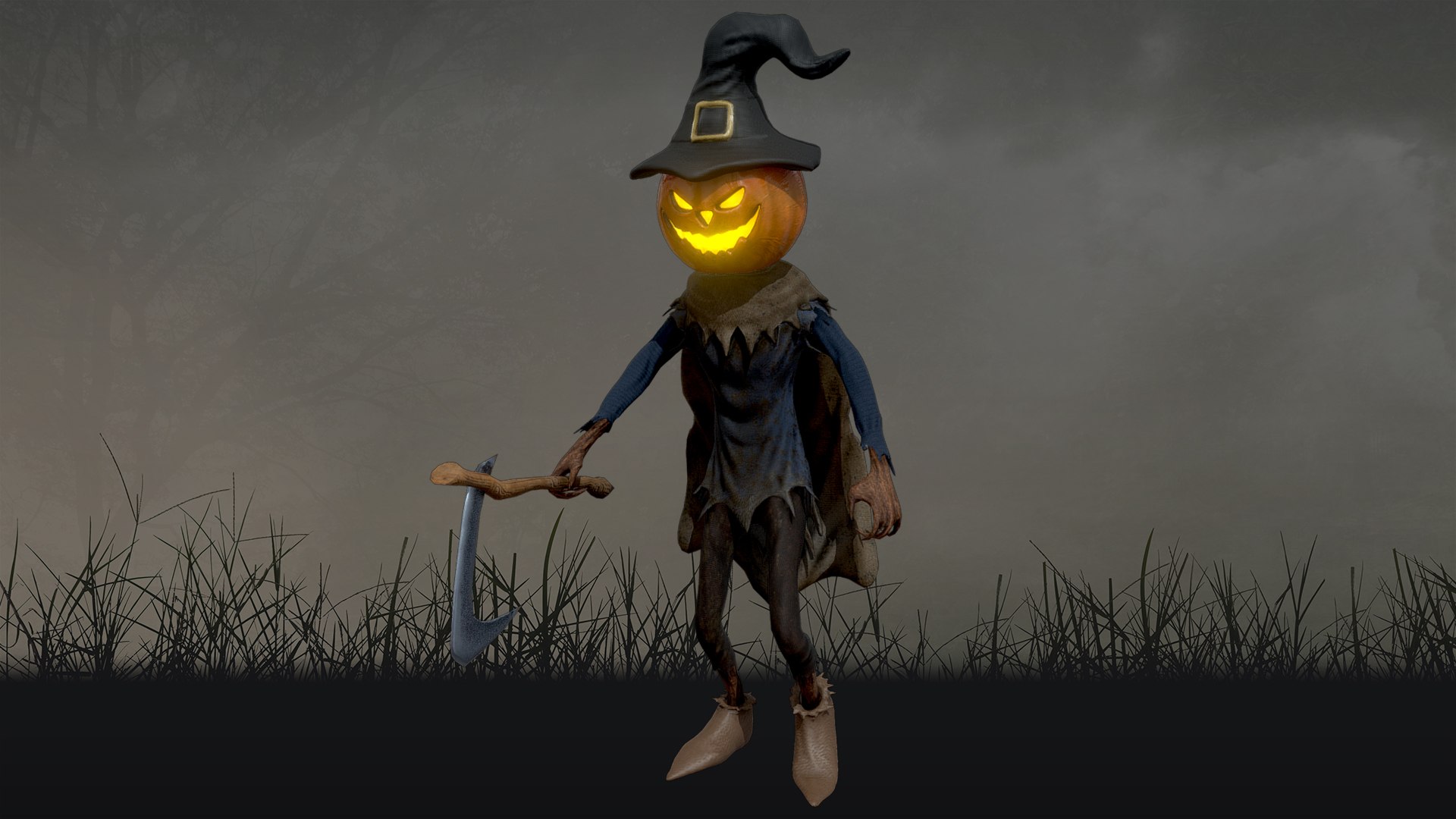 Scary Pumpkin Scarecrow - Mad Jackal 3D model https://p.turbosquid.com/ts-thumb/lP/nyxNzD/t2/scarecrow2/jpg/1648713345/1920x1080/fit_q87/d2ded63fafddb9ff2bd62e8d497f8f28299e3b0f/scarecrow2.jpg