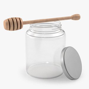 Honey/jam Jar and Stirrer