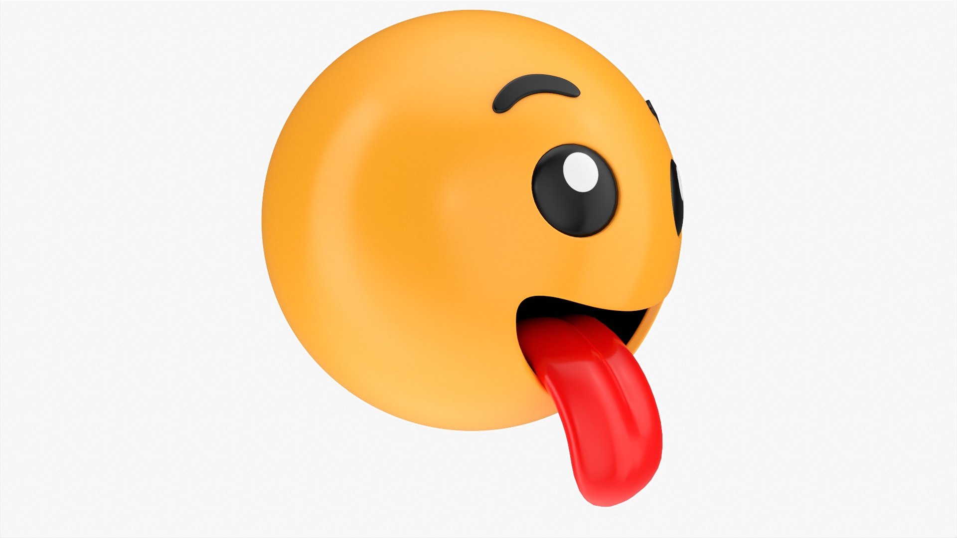 Emoji 069 Smiling with stuck-out tongue 3D model - TurboSquid 1818101