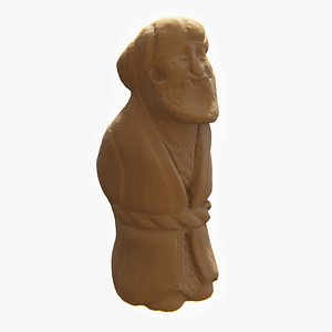 Old Man Sculpture hi-poly