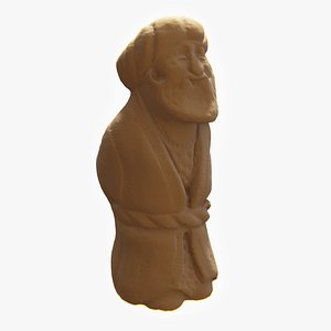 Old Man Sculpture hi-poly