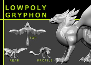 LowPoly Gryphon