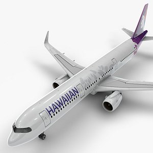 3D a321 neo hawaiian airlines