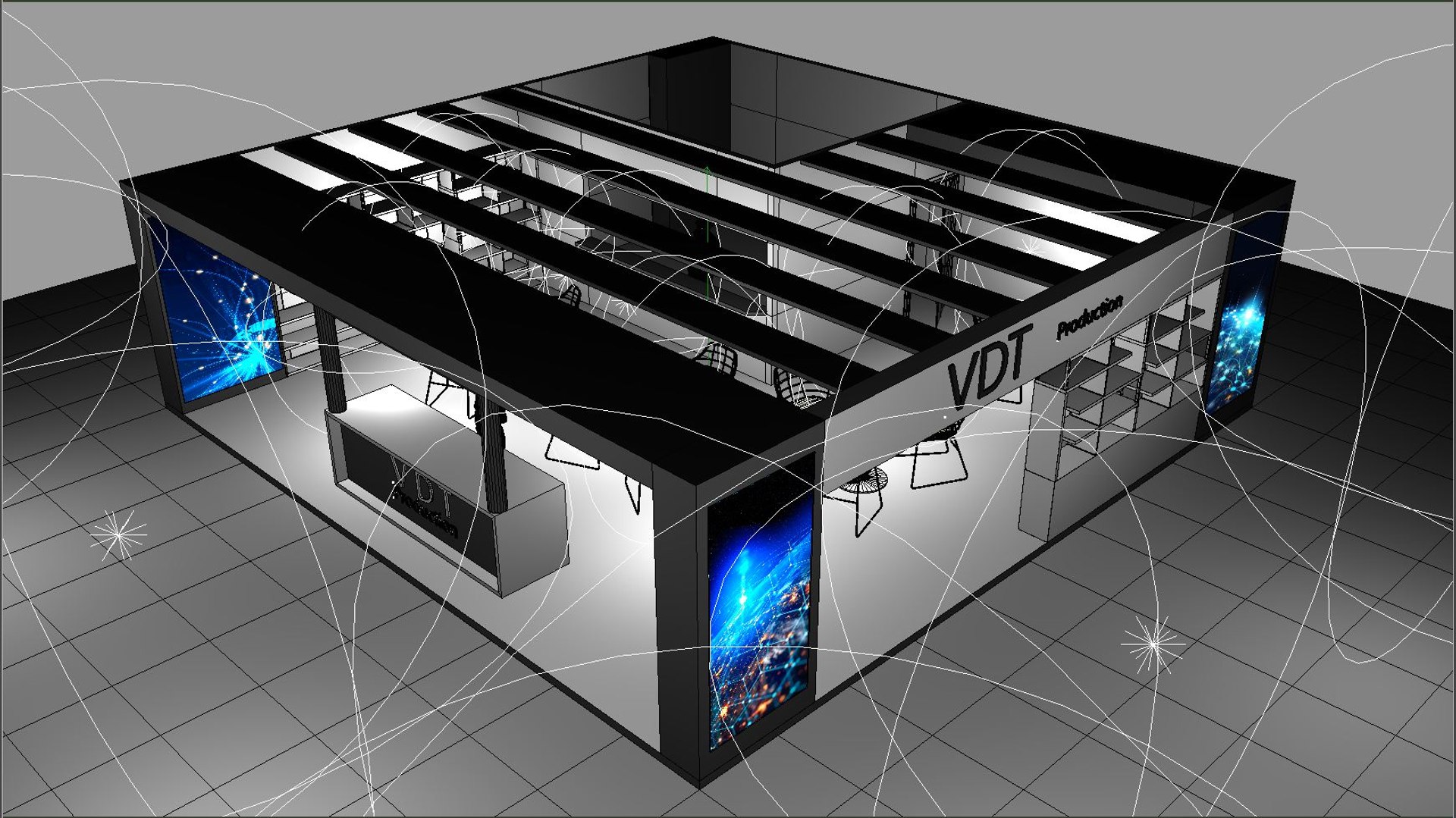 Exhibition stand 3D model - TurboSquid 1636967