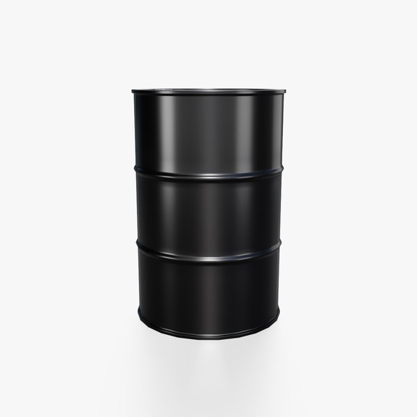 Steel Barrel - Black - Clean 3D model